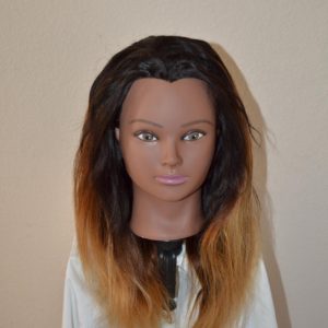 Handmade Wig – Brazilian Halfwig Straight Ombre Blonde 16 inch 8A Color: T1B/4/27 16-16-16