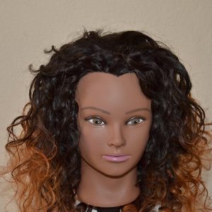 Handmade Wig – Brazilian Halfwig Body Wave Color: 1B/30 16-16-16